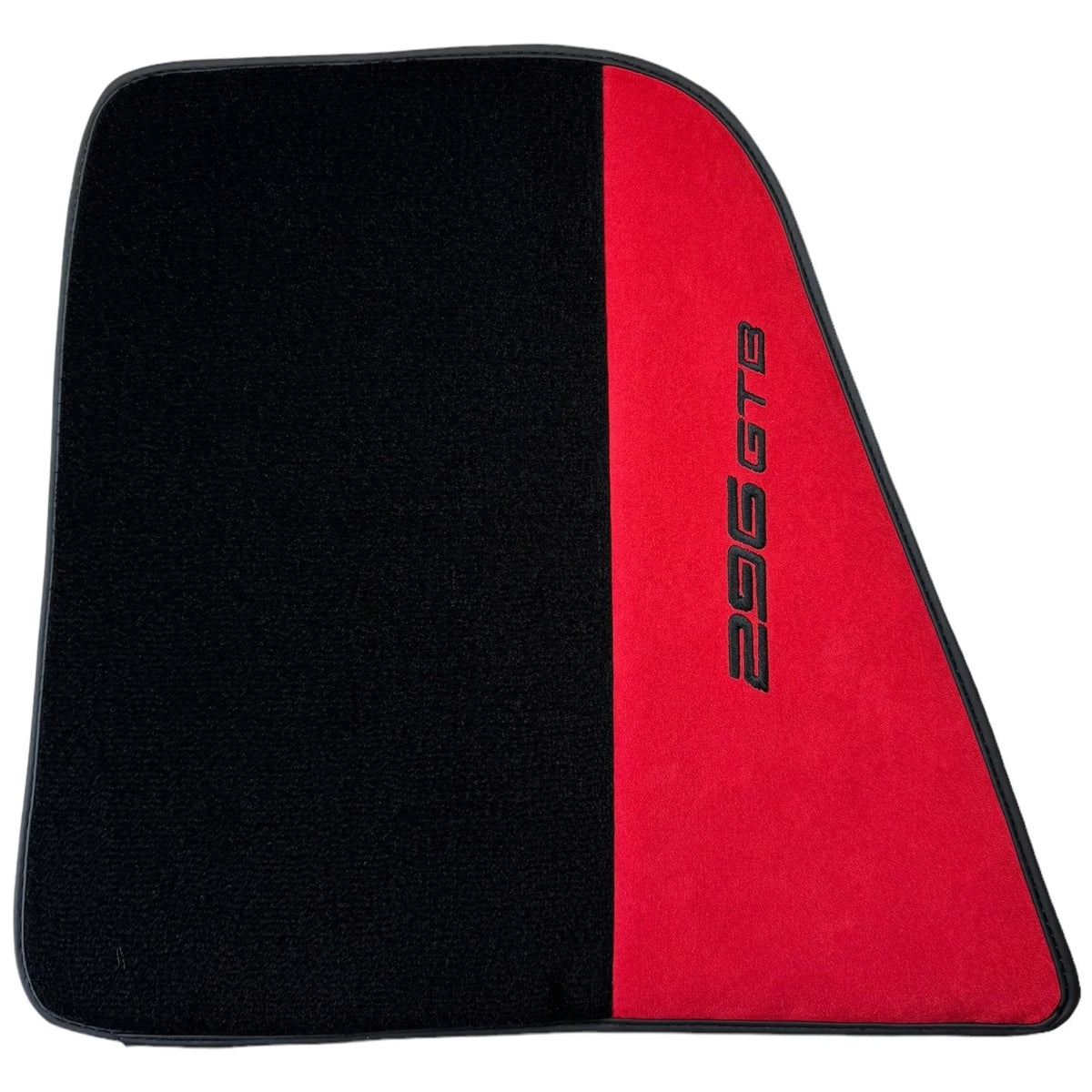 Red Floor Mats for Ferrari 296 GTB (2022-2027) with Alcantara Leather - AutoWin