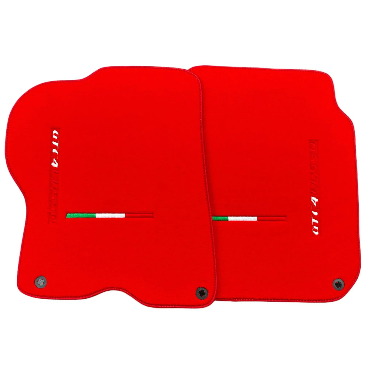 Red Floor Mats for Ferrari GTC4 Lusso (2016-2023) Italian Edition - AutoWin