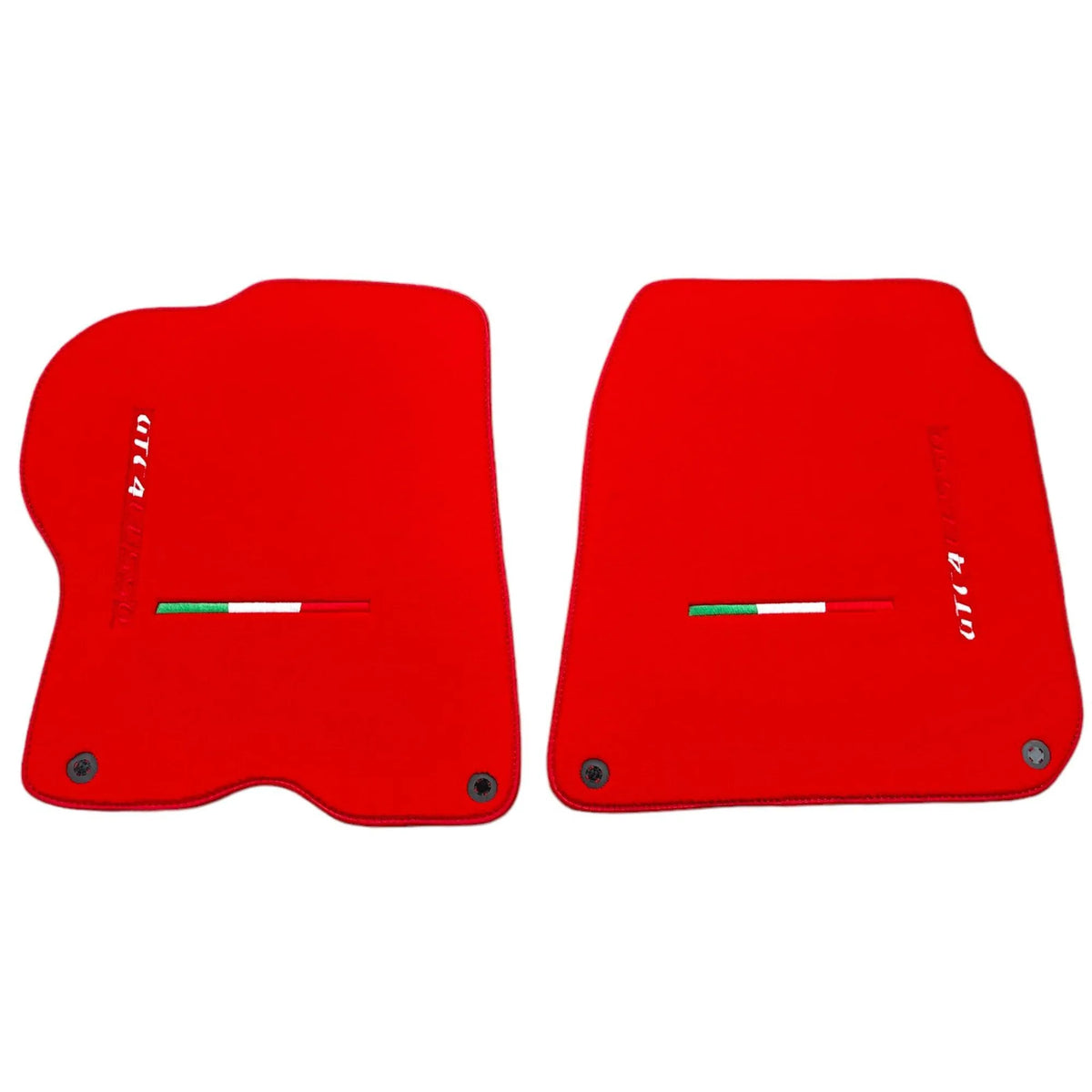 Red Floor Mats for Ferrari GTC4 Lusso (2016-2023) Italian Edition - AutoWin