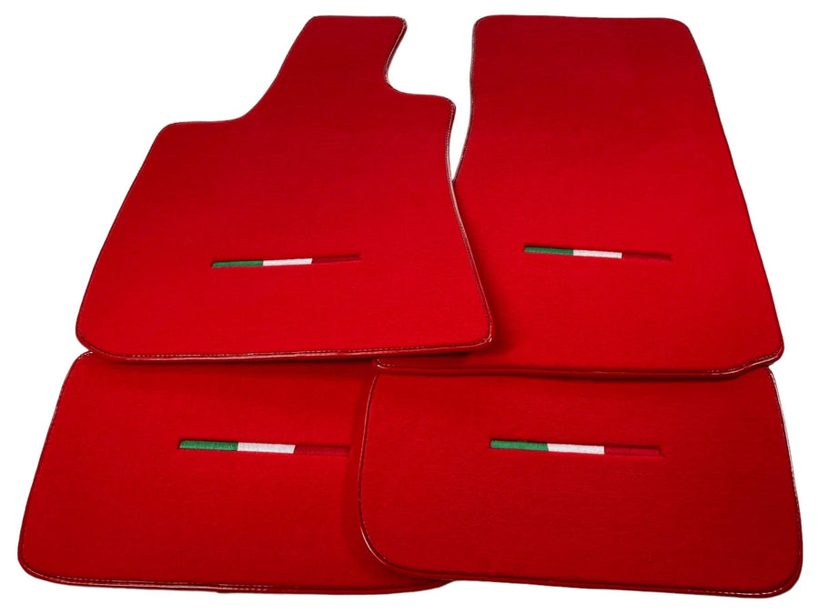 Red Floor Mats For Maserati Grecale (2023-2024) Italy Edition - AutoWin