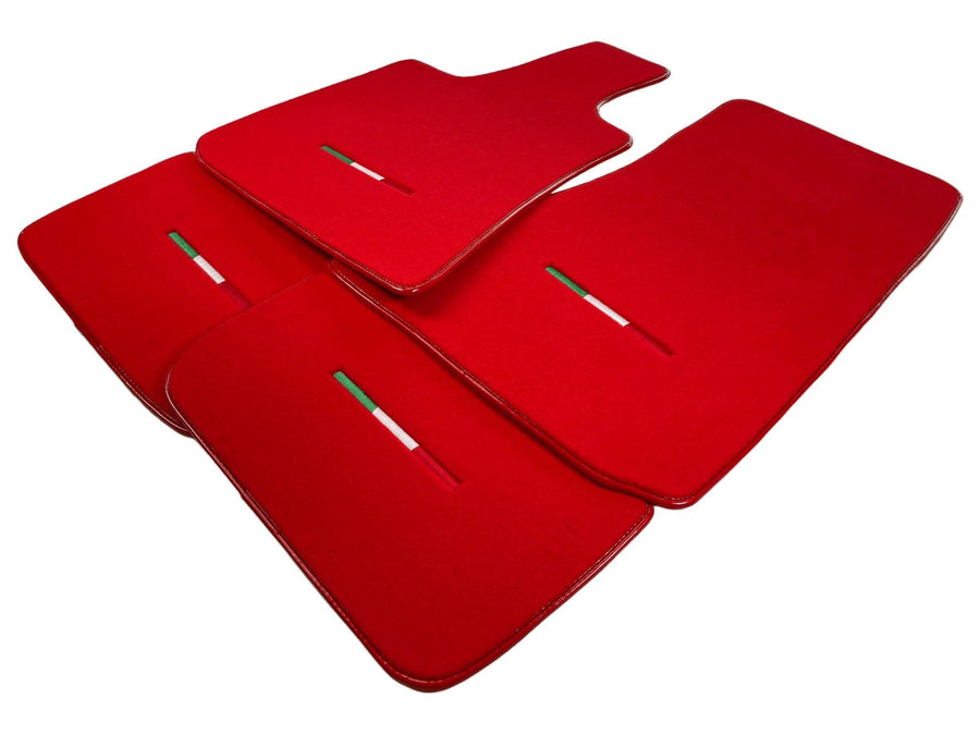 Red Floor Mats For Maserati Levante (2017-2023) Italy Edition - AutoWin