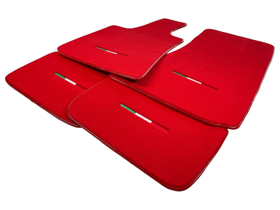 Red Floor Mats For Maserati Levante (2017-2023) Italy Edition - AutoWin