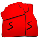 Red Floor Mats for Mini Cooper / One R53 (2001-2007) Cooper S - AutoWin
