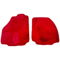 Red Sheepskin Floor Mats for Ferrari 458 GT2 (2012-2015)