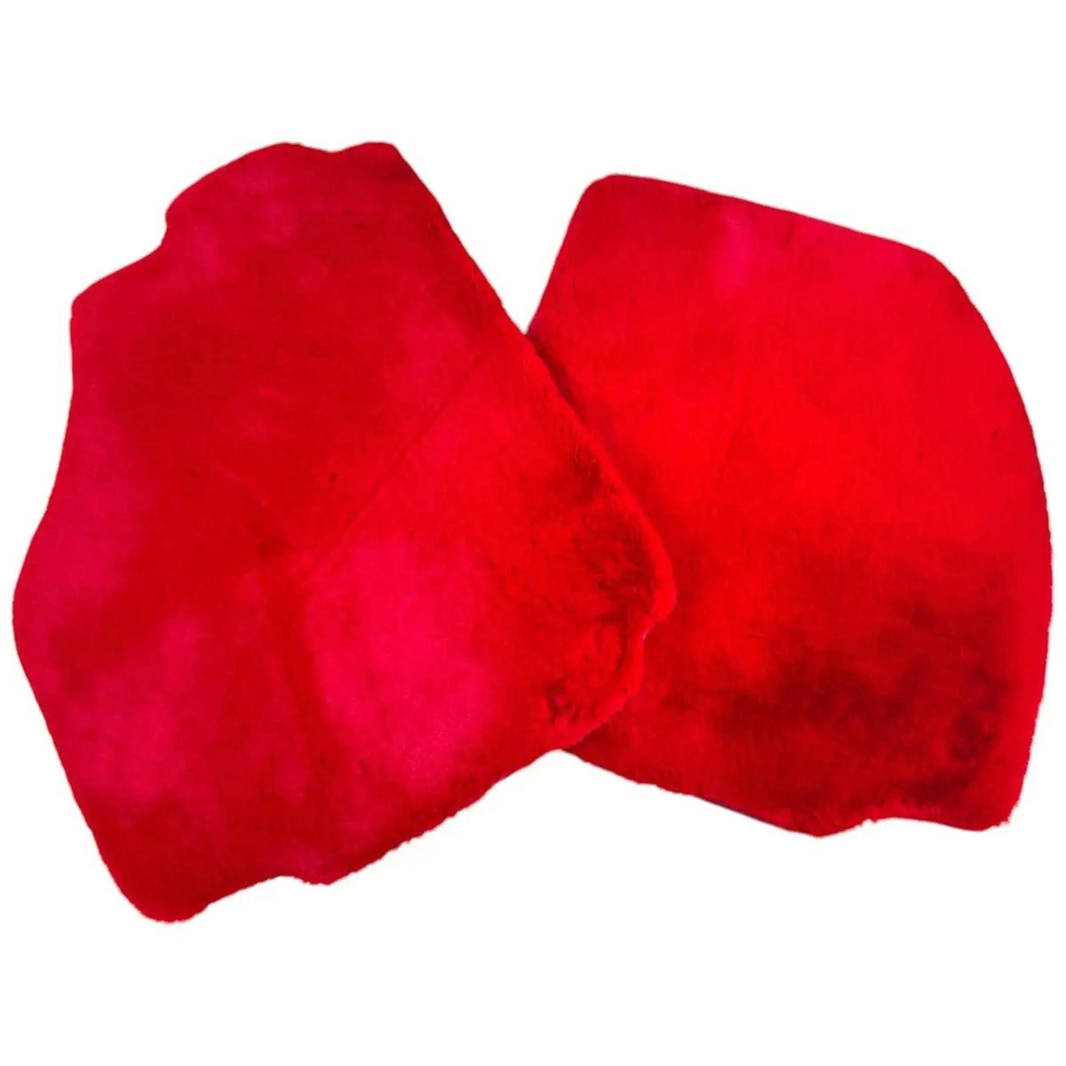 Red Sheepskin Floor Mats for Ferrari 488 GTB (2016-2022)