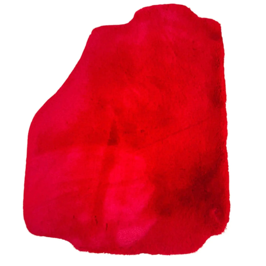 Red Sheepskin Floor Mats for Ferrari 488 Spider (2016-2022)