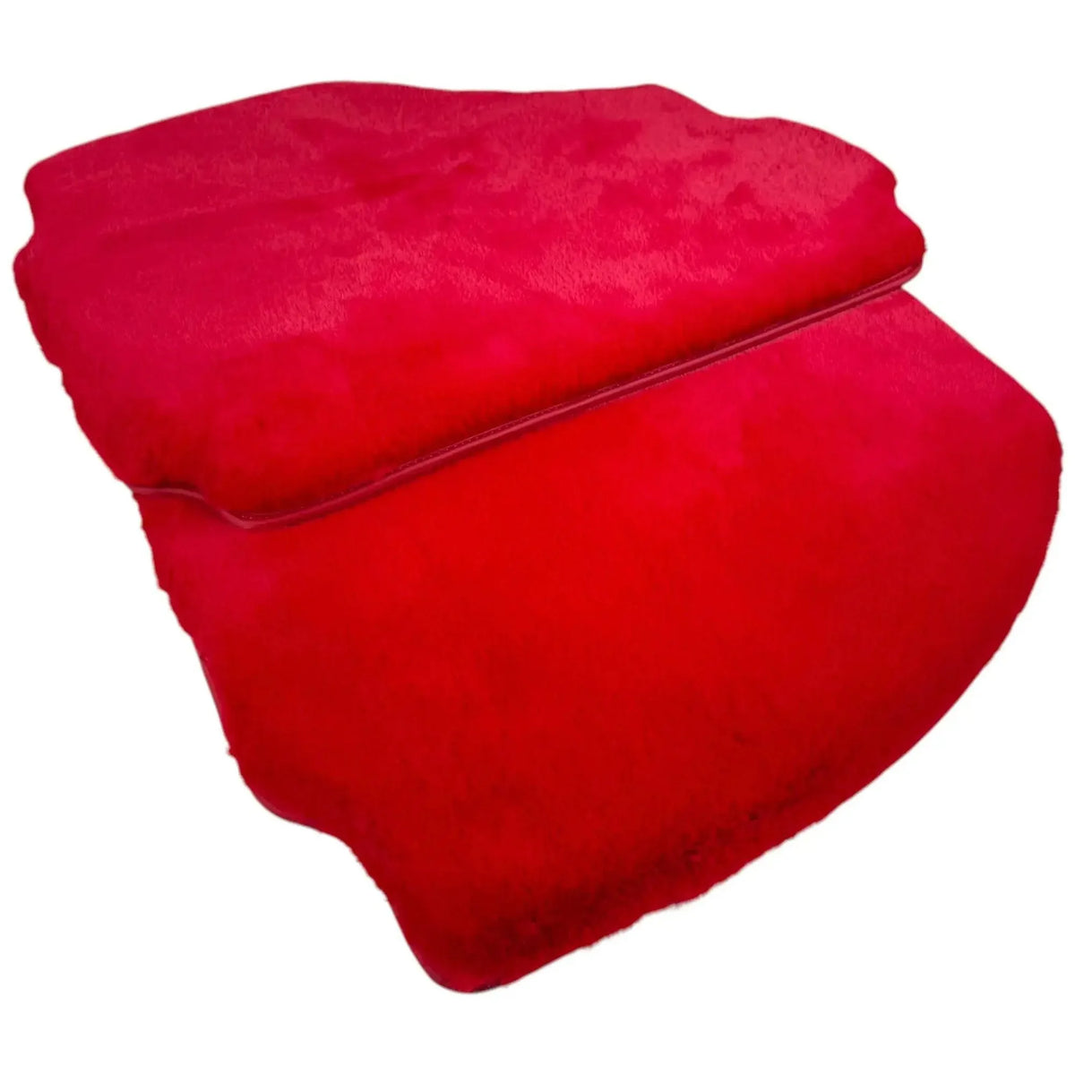 Red Sheepskin Floor Mats for Ferrari F8 Spider (2019-2023)