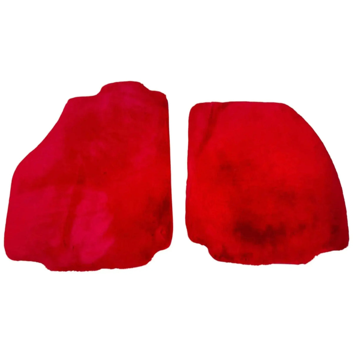 Red Sheepskin Floor Mats for Ferrari F8 Tributo (2019-2023)