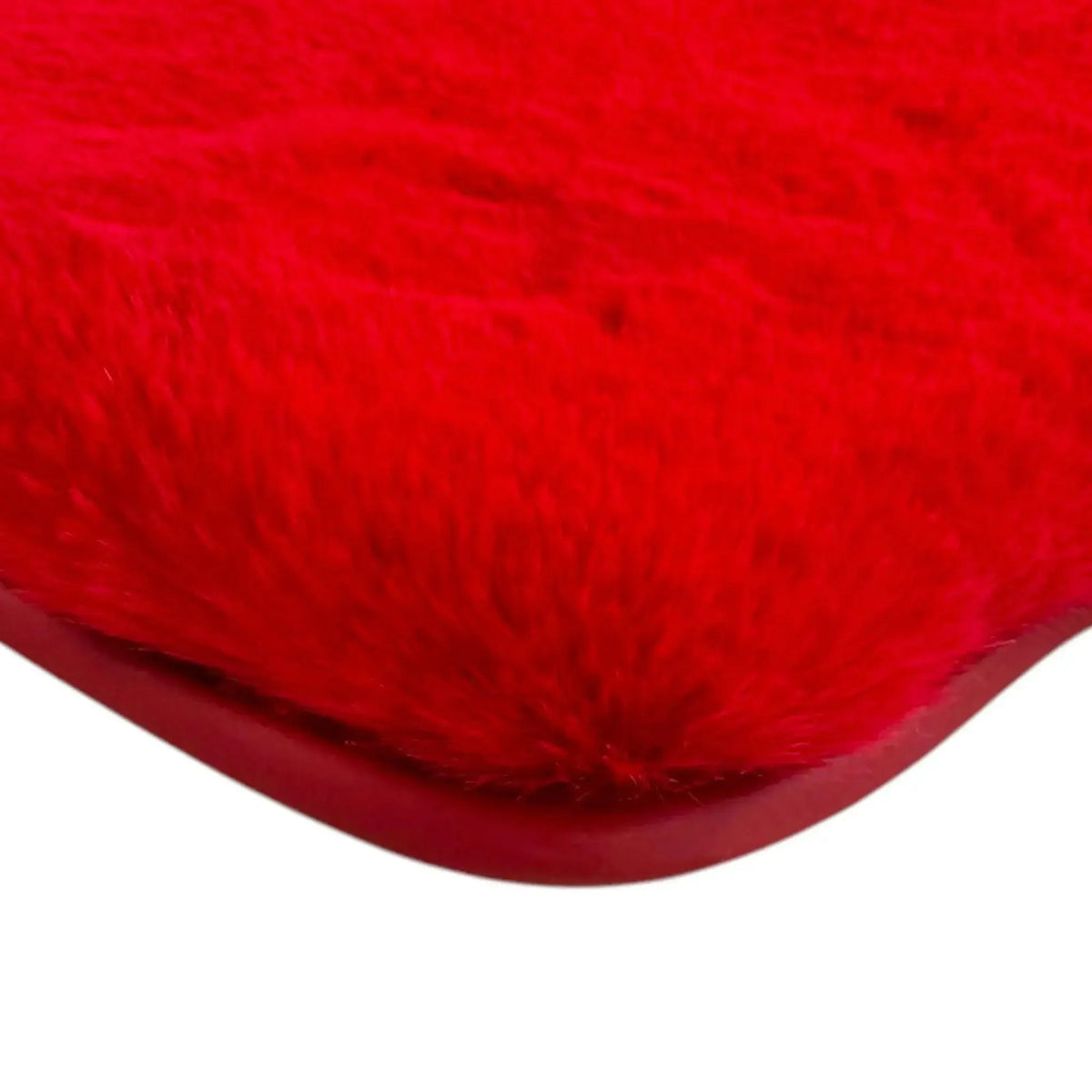 Red Sheepskin Floor Mats for Ferrari F8 Tributo (2019-2023)