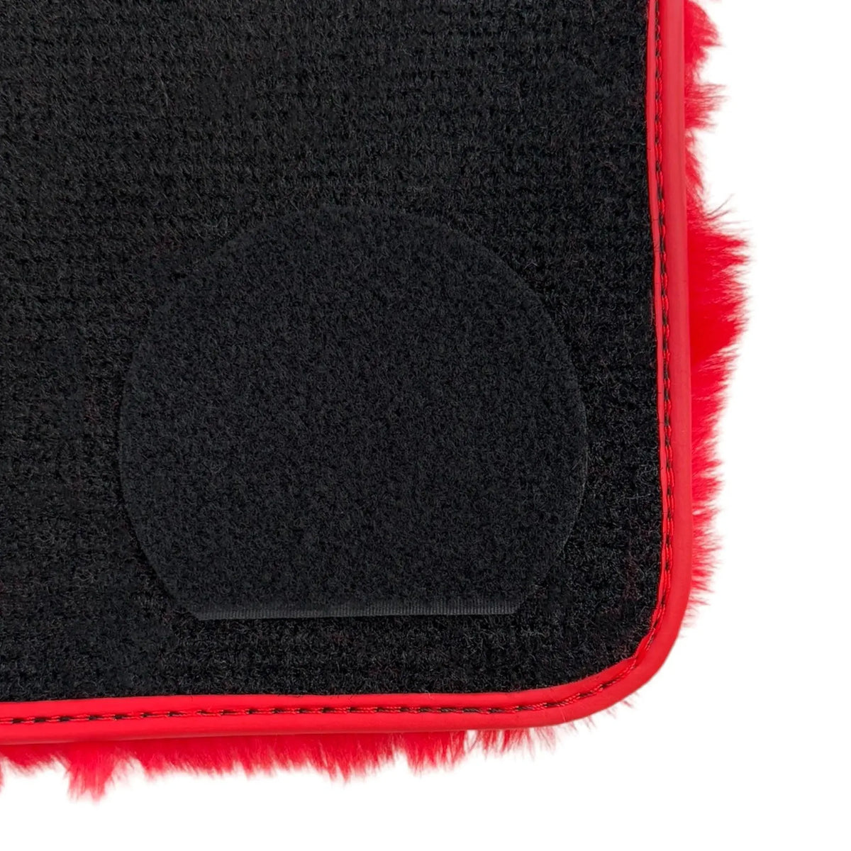 Red Sheepskin Floor Mats for Ferrari Portofino (2018-2023)