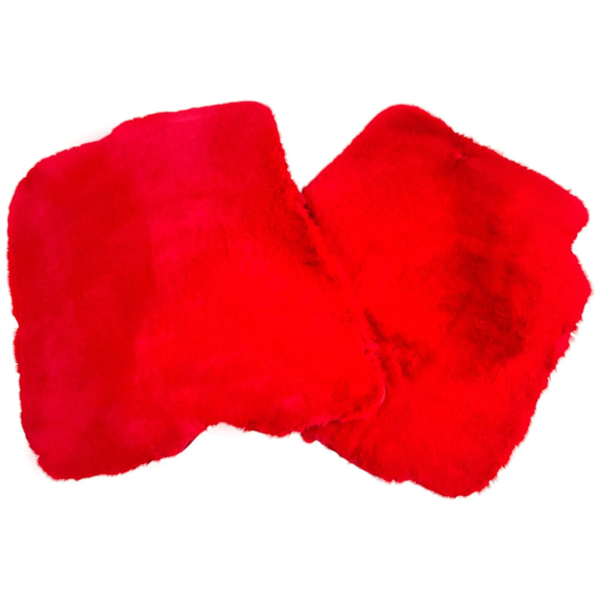 Red Sheepskin Floor Mats for Ferrari Roma (2021-2027)