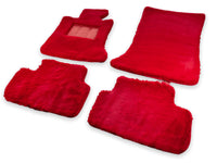 Red Sheepskin Floor Mats For Rolls Royce Phantom VIII (2017-2024) ER56 Design Brand