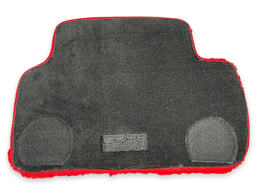 Red Sheepskin Floor Mats For Rolls Royce Phantom VIII (2017-2024) ER56 Design Brand