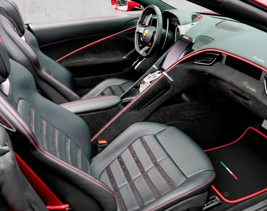 Tappetini per auto Neri per Ferrari Roma (2021-2024)