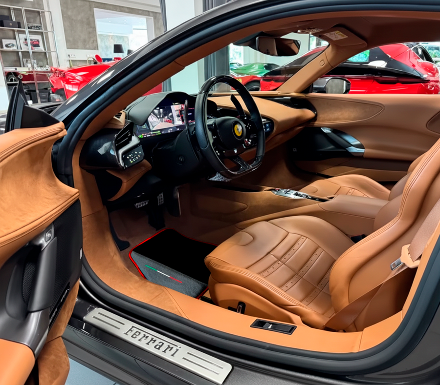 Tapis de voiture noirs pour Ferrari SF90 Stradale