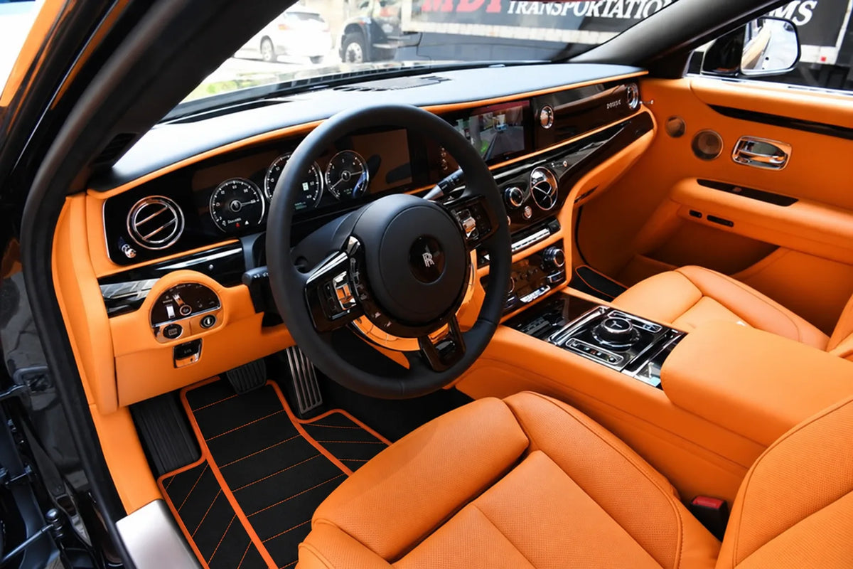 tappetini auto neri per Rolls Royce Black Badge Ghost