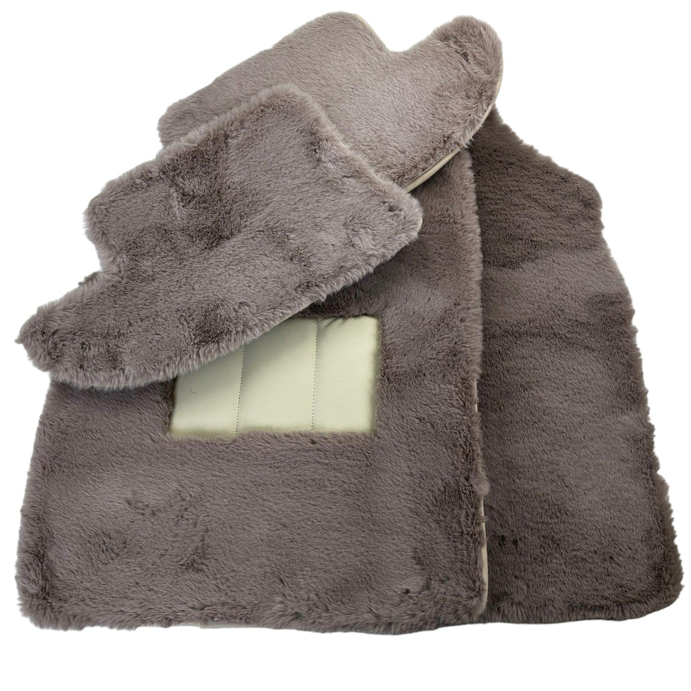 Sheepskin Floor Mats For Bentley Continental GTC (2011-2018) Er56 Design - AutoWin