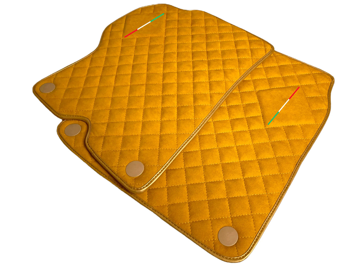 Tan Alcantara Floor Mats For Ferrari California 2008-2014 - AutoWin