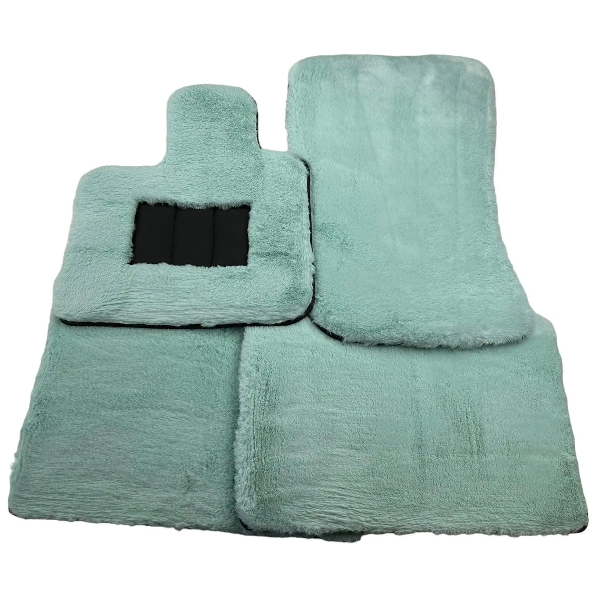 Tiff Blue Sheepskin Floor Mats For Rolls Royce Ghost Series II (2021-2024) ER56 Design Brand