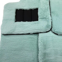 Tiffany Blue Sheepskin Floor Mats For Bentley Flying Spur (2005-2013) Er56 Design Brand - AutoWin
