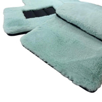 Tiffany Blue Sheepskin Floor Mats For Rolls Royce Ghost Series I (2010–2020) Er56 Design Brand - AutoWin