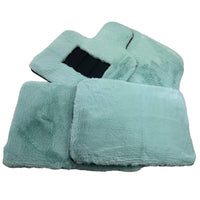 Tiffany Blue Sheepskin Floor Mats For Rolls Royce Phantom 2003–2016 Er56 Design Brand - AutoWin