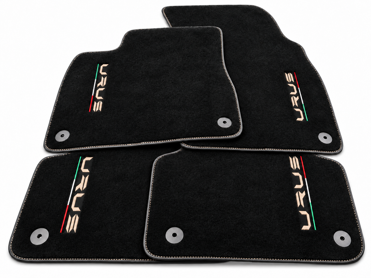 Floor Mats For Lamborghini Urus Black Tailored Orange Edition - Beige