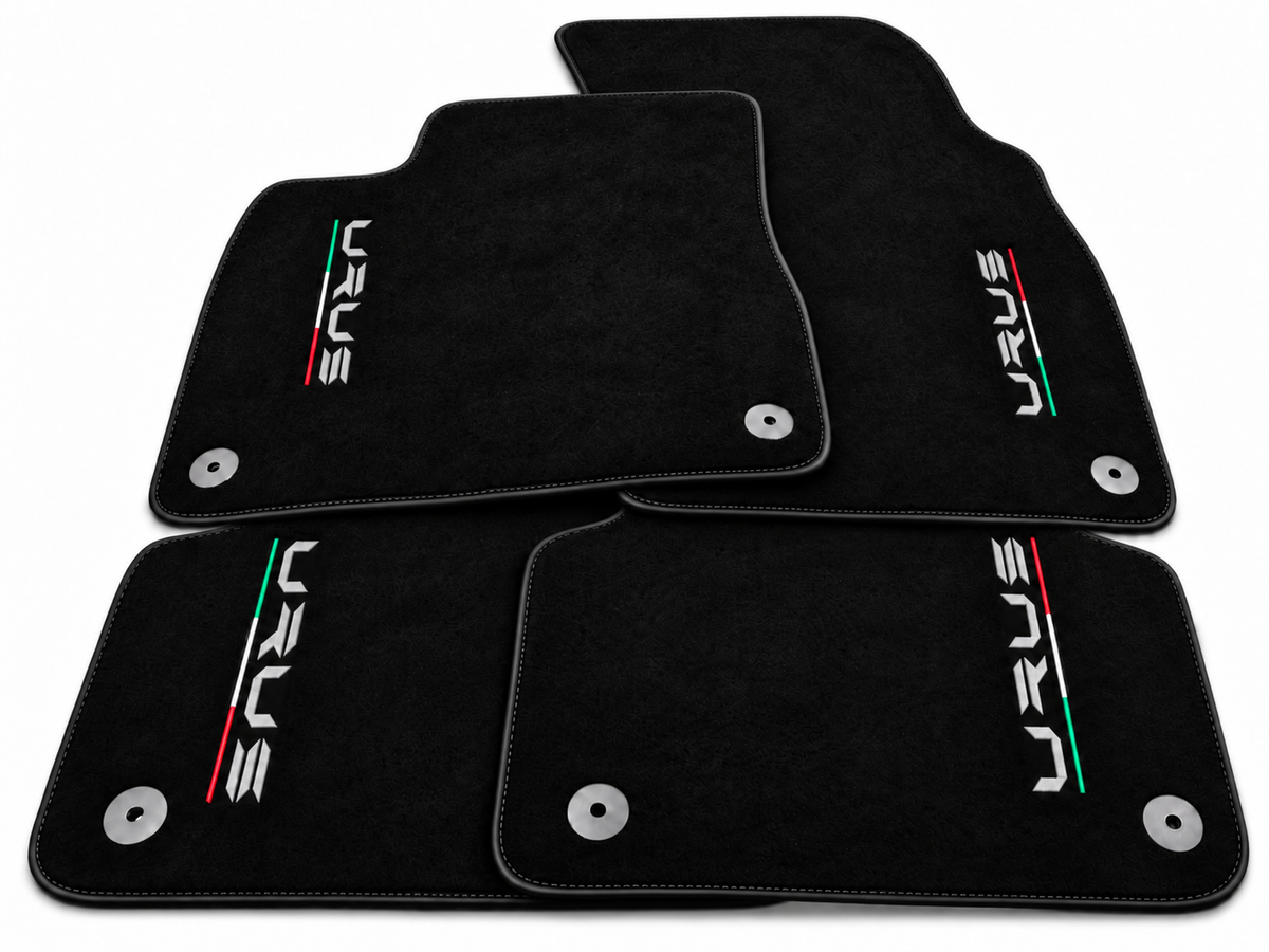 Floor Mats For Lamborghini Urus Black Carpets Yellow Stitching - Black