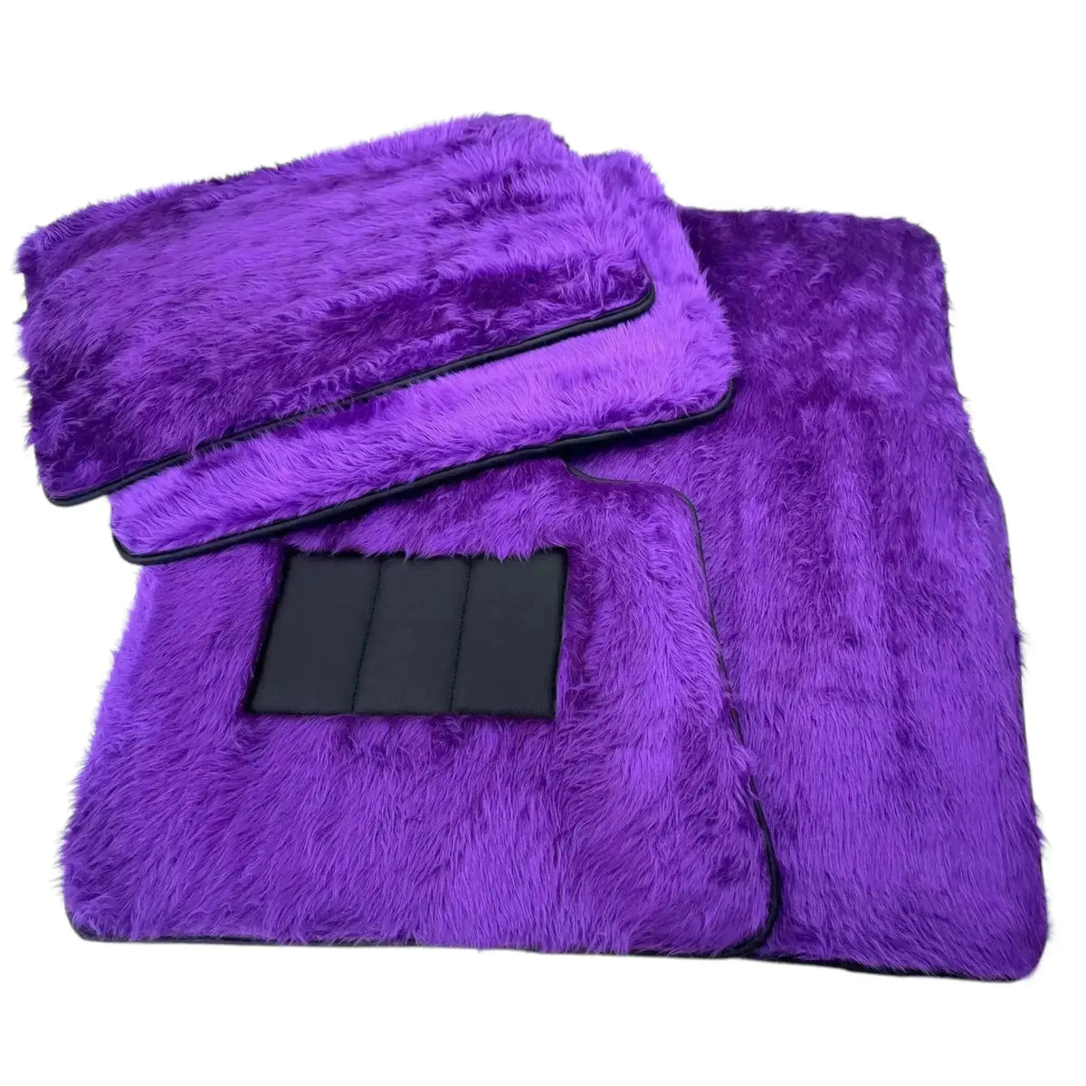 Violet Sheepskin Floor Mats for Rolls-Royce Phantom Sedan (2003-2016)