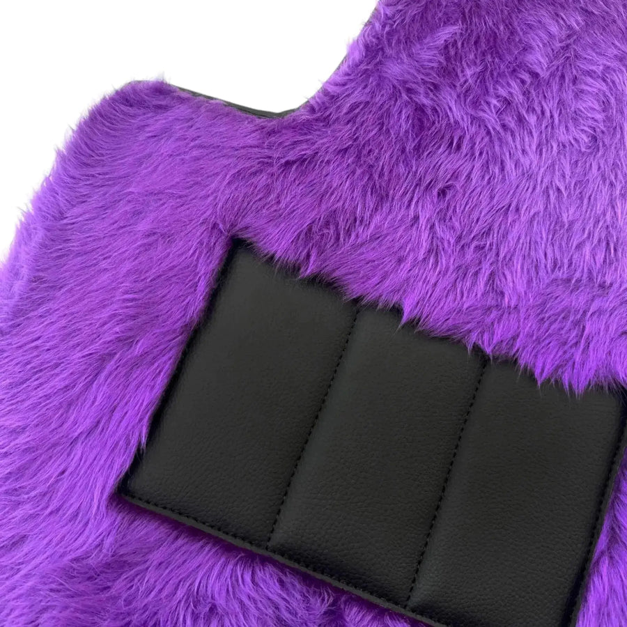 Tapis de sol en peau de mouton violet pour Rolls-Royce Phantom VIII (2017-2024) - AutoWin