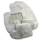 White Sheepskin Floor Mats for Bentley Continental GT (2011–2018) ER56 Design - AutoWin