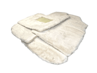 White Sheepskin Floor Mats For Bentley Continental GTC (2006–2011) Er56 Design - AutoWin