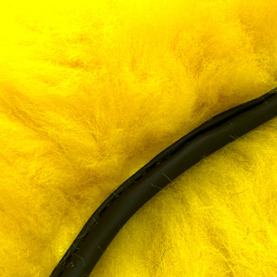 Yellow Sheepskin Floor Mats for Rolls Royce Wraith (2013–2023) ER56 Design Brand - AutoWin