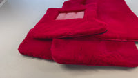 Tapis de voiture en peau de mouton rouge pour Rolls Royce Shadow 1965-1977 Design ER56