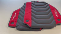 Alfombrillas para coche para Ferrari 458 Spider 2012-2015 de cuero con Alcantara roja