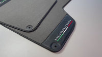 Alfombrillas Grises para Lamborghini Huracan con Cuero de Fibra de Carbono