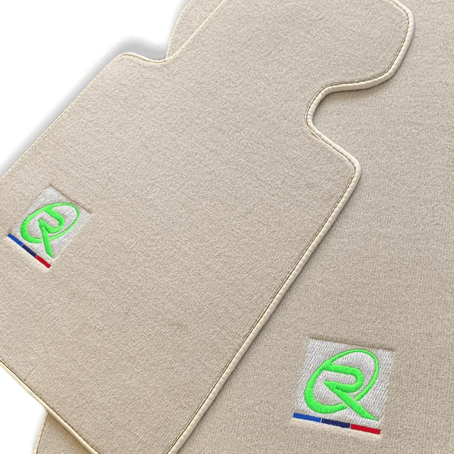 Beige Floor Mats For BMW 1 Series E87 Brand Tailored Set Perfect Fit Green Collection - AutoWin