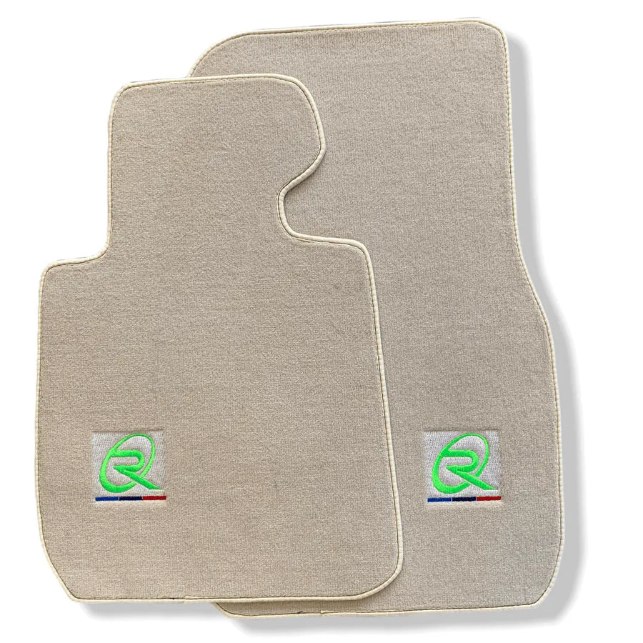 Beige Floor Mats For BMW 1 Series E87 Brand Tailored Set Perfect Fit Green Collection - AutoWin
