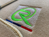 Beige Floor Mats For BMW 1 Series F20 Brand Tailored Set Perfect Fit Green - AutoWin