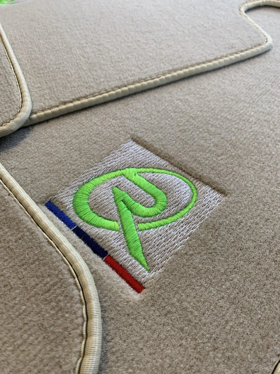 Beige Floor Mats For BMW X3M Series F97 Tailored Set Perfect Fit Green - AutoWin