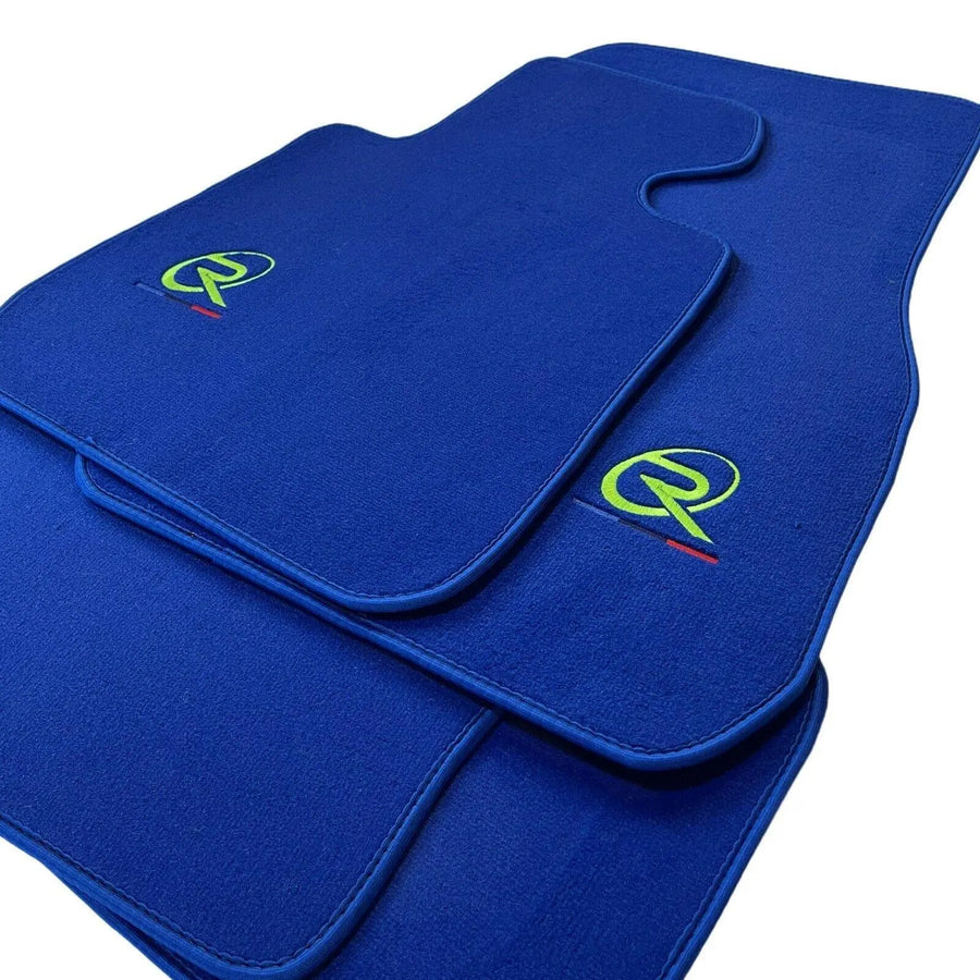 Blue Floor Mats For BMW 3 Series E46 Coupe Tailored Set Perfect Fit - AutoWin