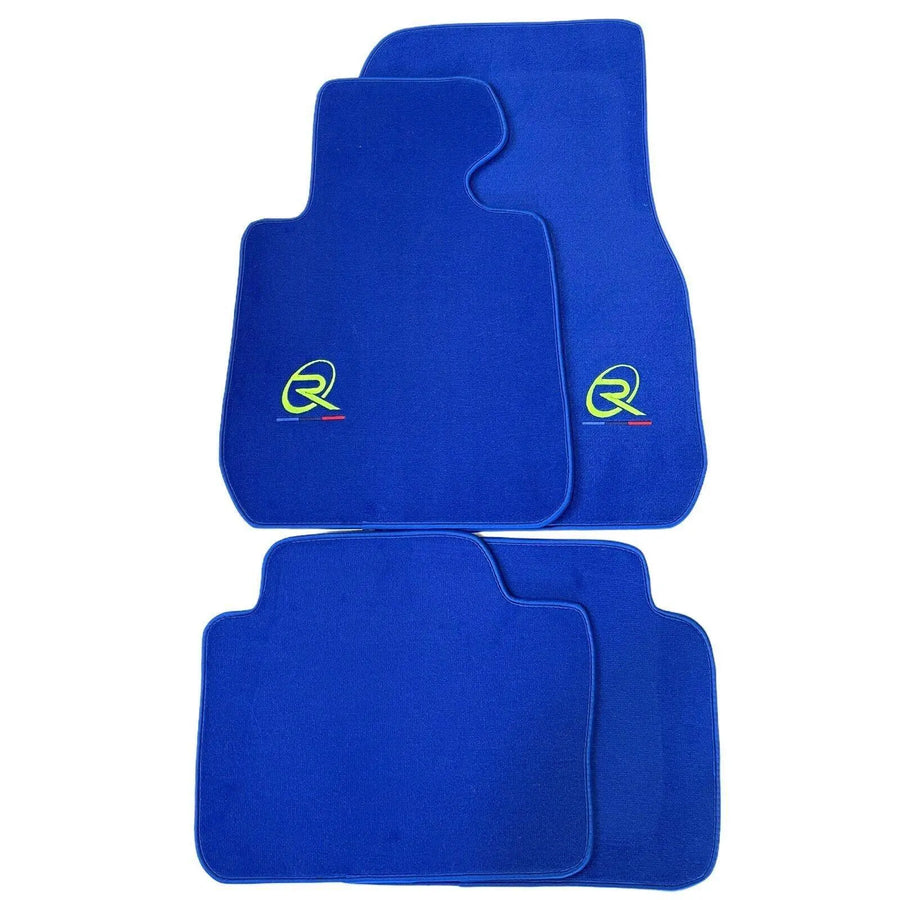 Blue Floor Mats For BMW 3 Series E90 Tailored Set - AutoWin
