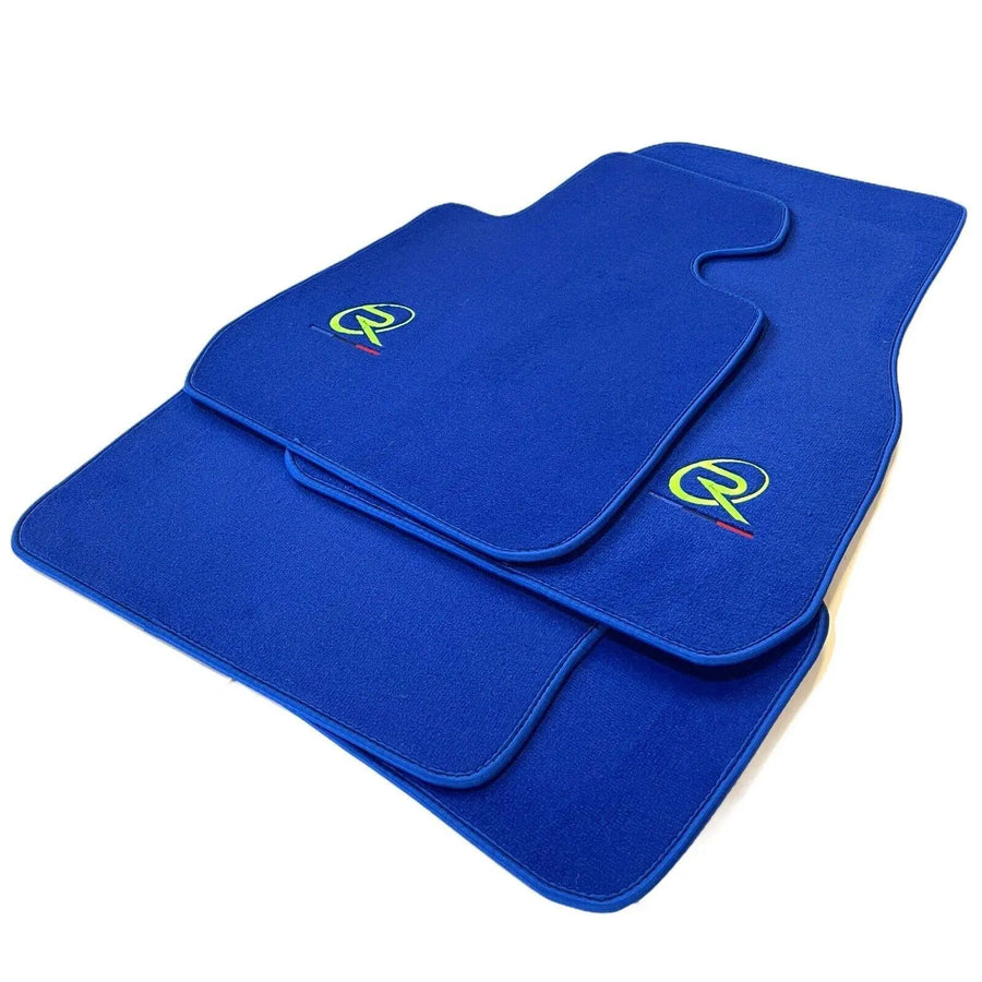 Blue Floor Mats For BMW 3 Series E90 Tailored Set - AutoWin