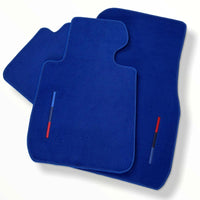 Blue Floor Mats For BMW 4 Series F32 With M Package - AutoWin