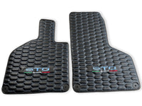Blue Stitched Carbon Mats for Lamborghini Huracan Sto