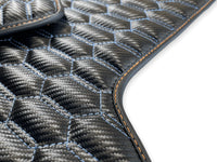 Blue Stitched Carbon Mats for Lamborghini Huracan Sto