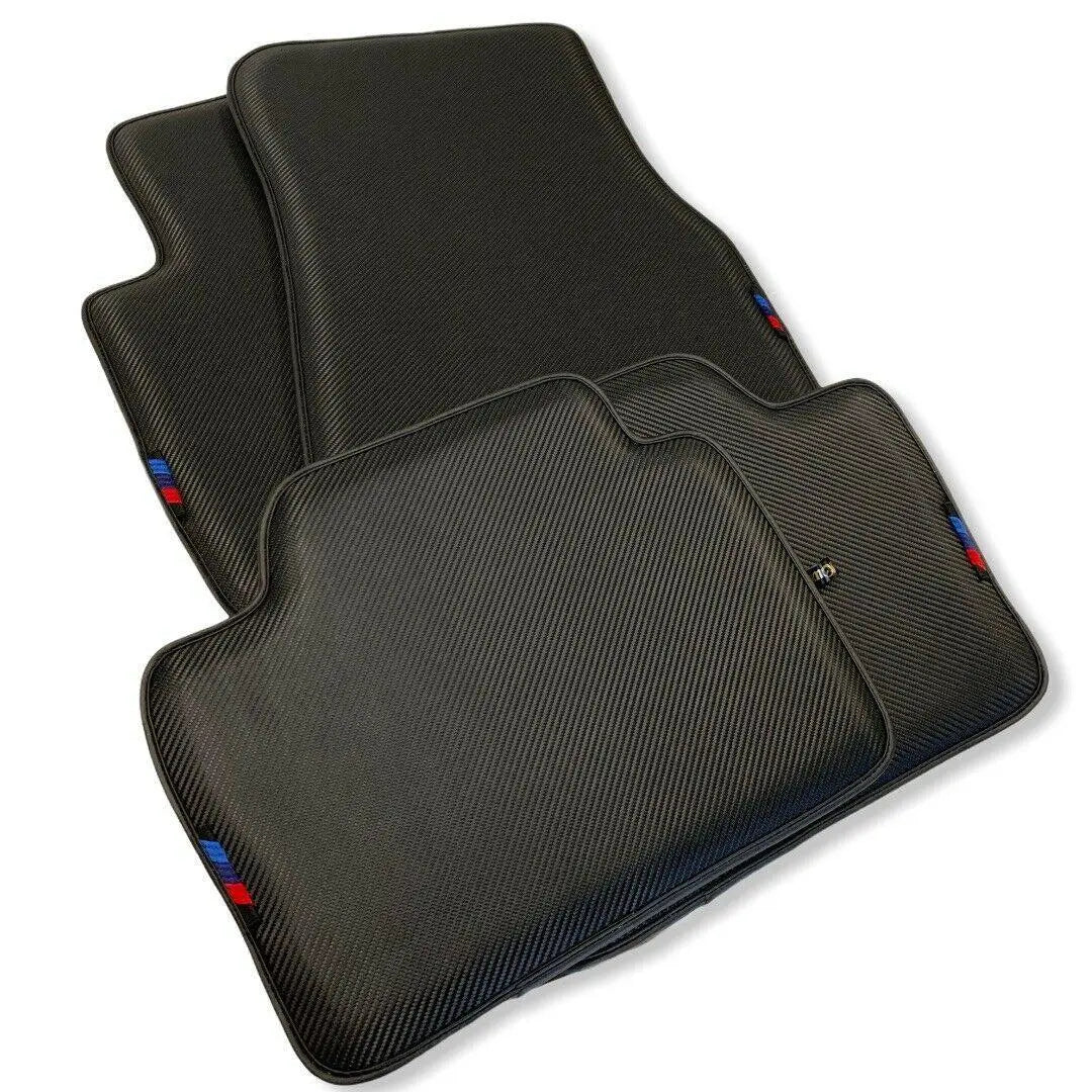 Floor Mats For BMW 5 Series E60 Autowin Brand Carbon Fiber Leather - AutoWin