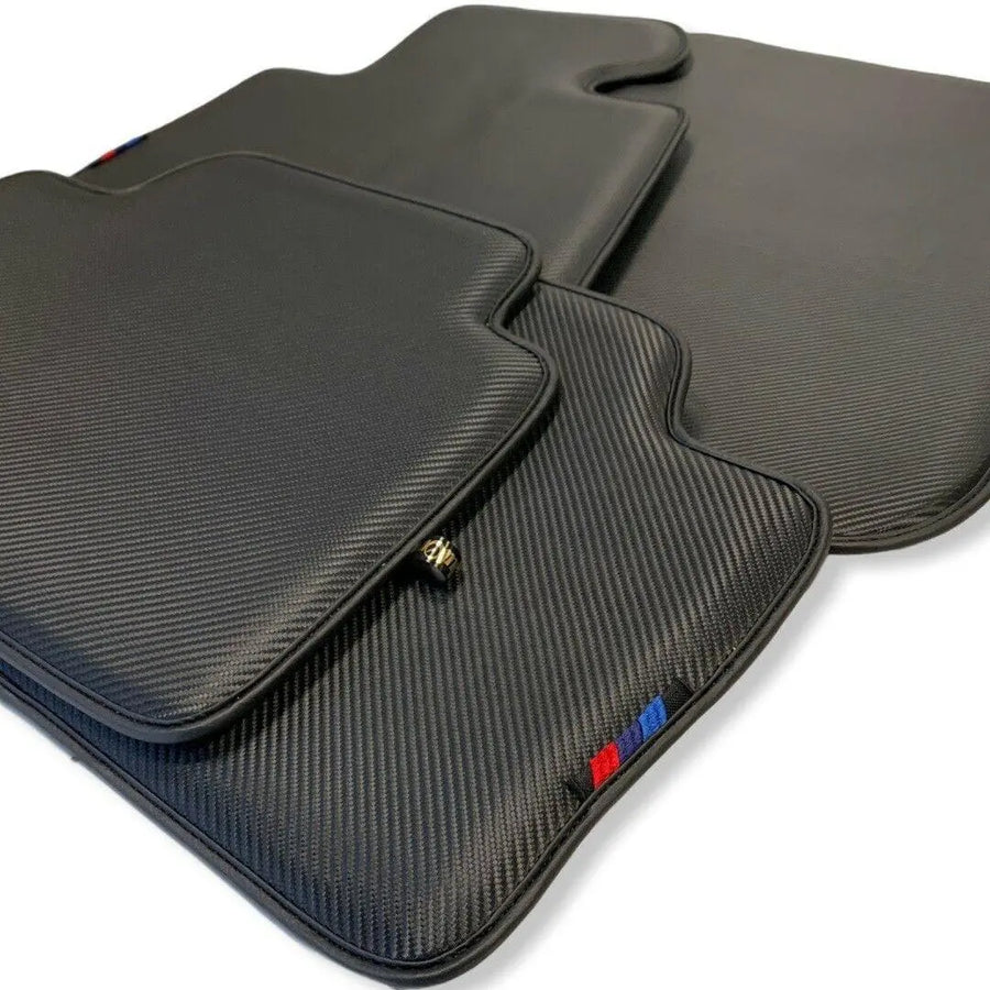 Floor Mats For BMW 6 Series E63 Autowin Brand Carbon Fiber Leather - AutoWin