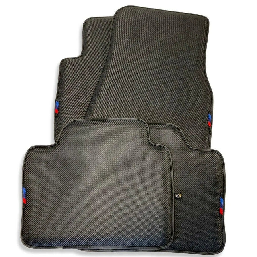 Floor Mats For BMW 6 Series E63 Autowin Brand Carbon Fiber Leather - AutoWin
