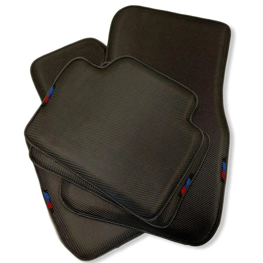 Floor Mats For BMW 6 Series E63 Autowin Brand Carbon Fiber Leather - AutoWin